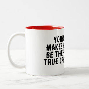Taza Bicolor Mug de ronquido de crímenes verdaderos