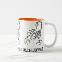 Mug de Rótulo zodiaco: Escorpio