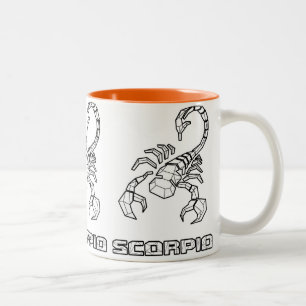 Taza Bicolor Mug de Rótulo zodiaco: Escorpio