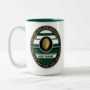 Taza Bicolor Mug De Rugby De Dos Tonos Personalizados
