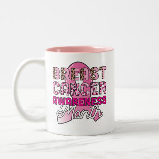 Taza Bicolor Mug de sensibilización sobre el cáncer de mama