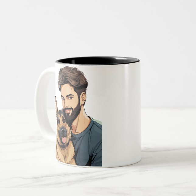 Taza Bicolor Mug de Shepherd Lover (Anverso izquierdo)
