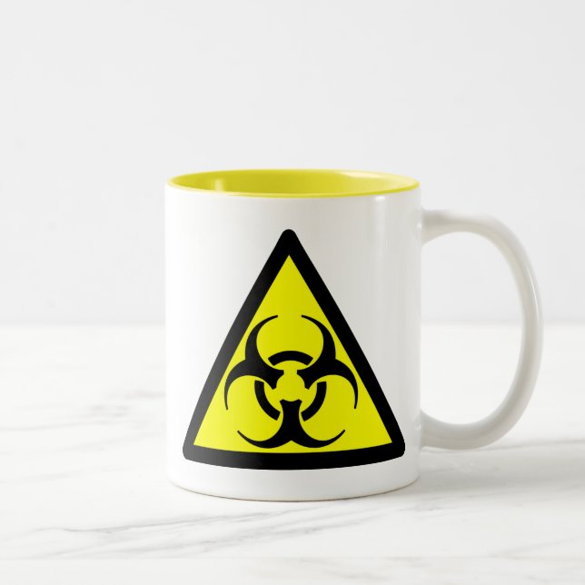 Taza Bicolor Mug de símbolo BIohazard (Derecha)