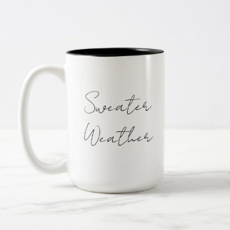 Taza Bicolor Mug de 'Sweater Weather'