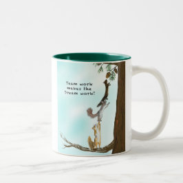 Taza Bicolor Mug de trabajo de equipo
