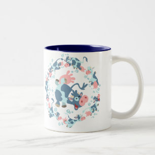 Taza Bicolor Mug de vacas marinas de Personalizado suave