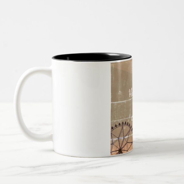 Taza Bicolor Mug de vidrio escarchado, 10 oz (Izquierda)