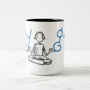 Taza Bicolor Mug de yoga
