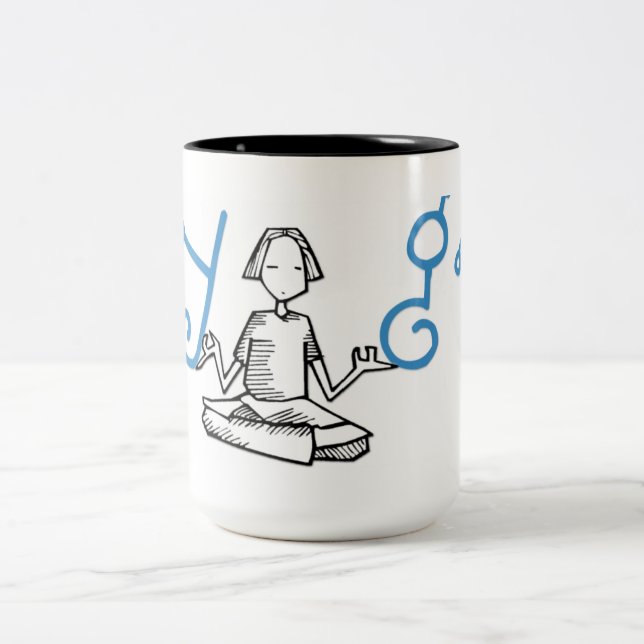 Taza Bicolor Mug de yoga (Centro)
