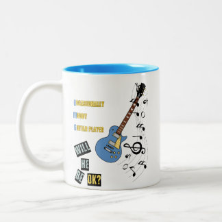 Taza Bicolor Mug del jugador de guitarra OMG