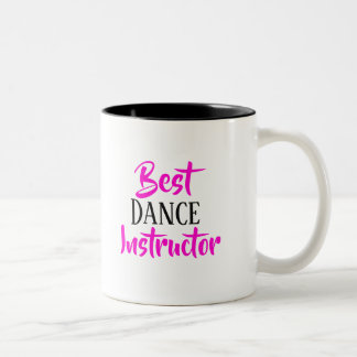 Taza Bicolor Mug del mejor instructor de danza