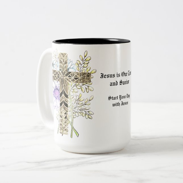 Taza Bicolor Mug Devotional (Anverso izquierdo)