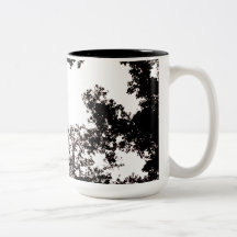 Mug diseñado en blanco negro y elegante