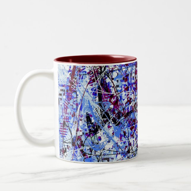 Taza Bicolor Mug diseñado para impresión (Izquierda)