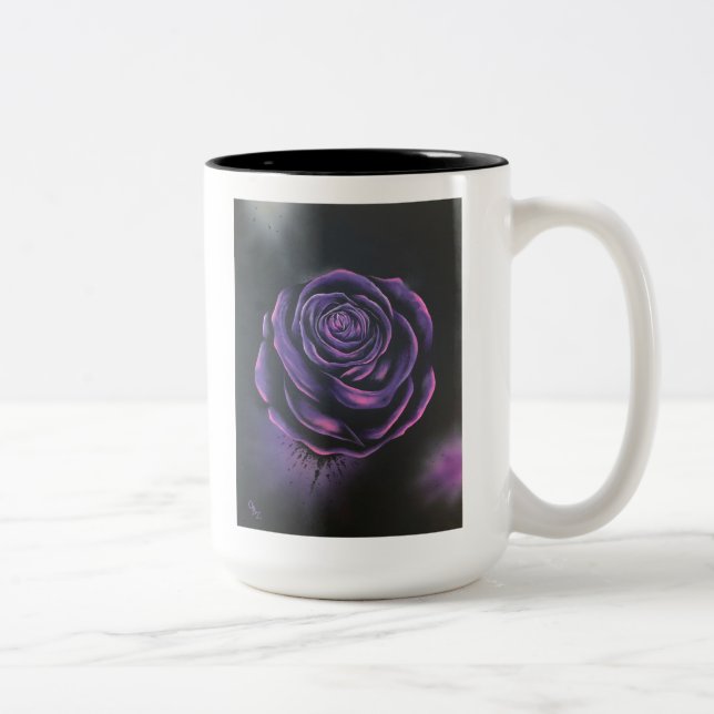 Taza Bicolor Mug Drinkware "Purple Rosa" (Derecha)