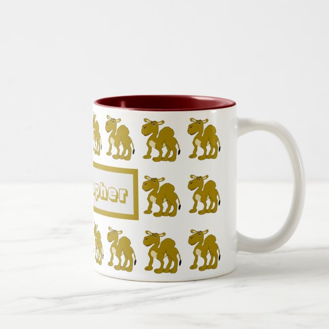 Taza Bicolor Mug Dromedary Camel Design (Derecha)