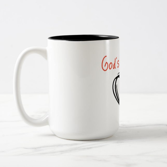 Taza Bicolor Mug - ¡El Favorito de Dios - Yo! (Izquierda)