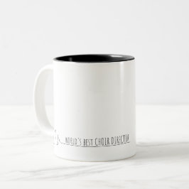 Taza Bicolor Mug, el mejor director coro del mundo