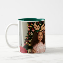 Taza Bicolor Mug fotográfico de Navidades personalizados