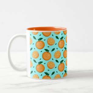 Taza Bicolor Mug. fruta Naranja