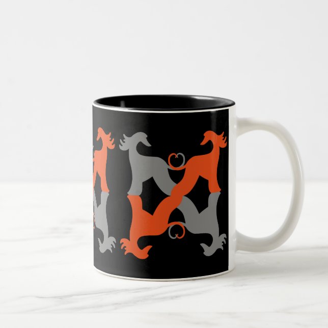 Taza Bicolor Mug Galgo Afgano (Derecha)
