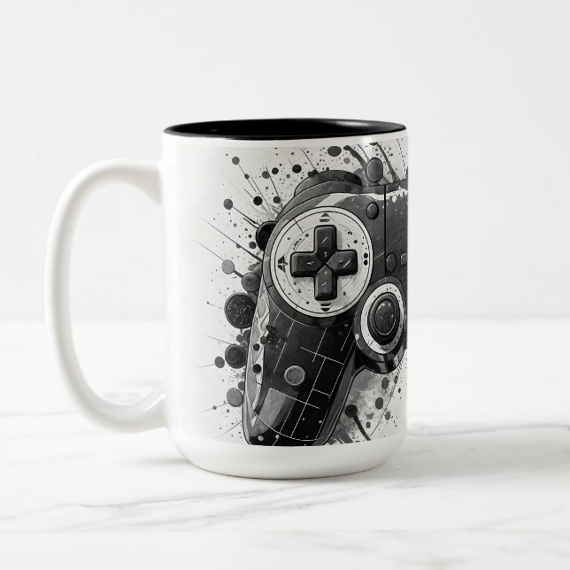 TAZA BICOLOR MUG GAME OVER (Izquierda)