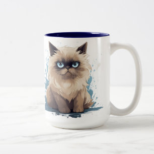 Taza Bicolor Mug, gato de Grump