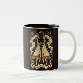 Taza Bicolor Mug Gemini Arte Celestial Zodiaco