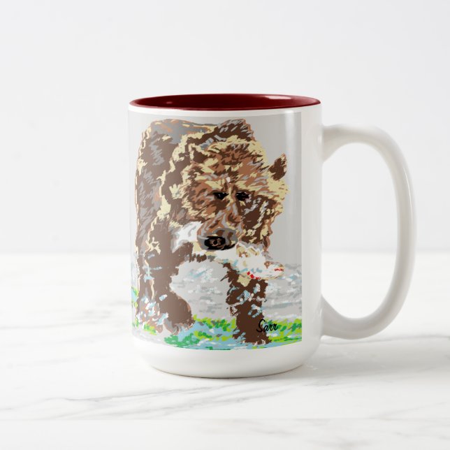 Taza Bicolor Mug/ Grizzly Bear (Derecha)
