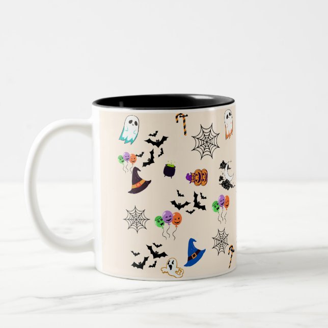 Taza Bicolor Mug Hallowen (Izquierda)