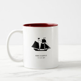 Taza Bicolor Mug — HMS Gaspee