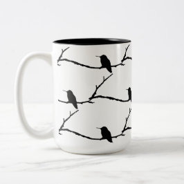 Taza Bicolor Mug - Hummingbird Mosaic