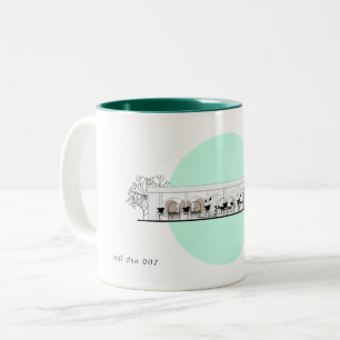 Taza Bicolor mug ilustrasi visual