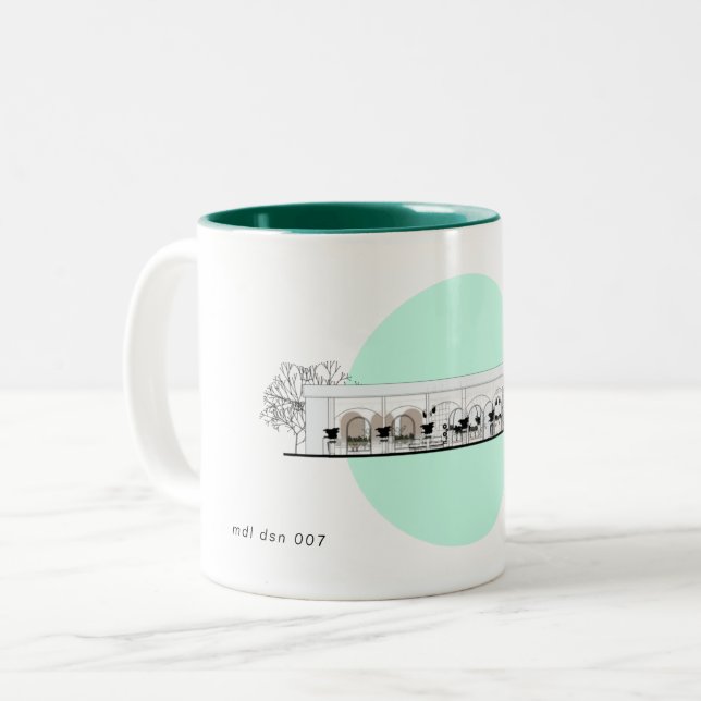 Taza Bicolor mug ilustrasi visual (Anverso izquierdo)