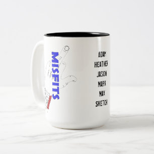 Taza Bicolor Mug. inadaptable, 11 oz.