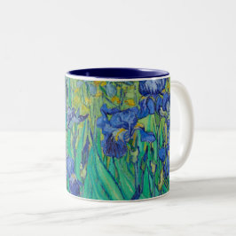 Taza Bicolor MUG "IRISES 1889" (DETALLE) DE VINCENT Van Gogh