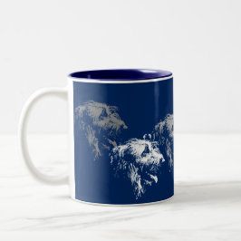 Taza Bicolor Mug Irish Wolfhound
