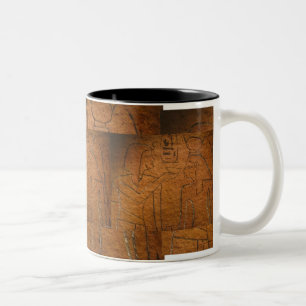 Taza Bicolor Mug. jeroglífico egipcio