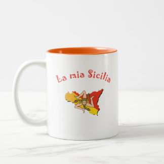 Taza Bicolor Mug LA MIA SICILIA
