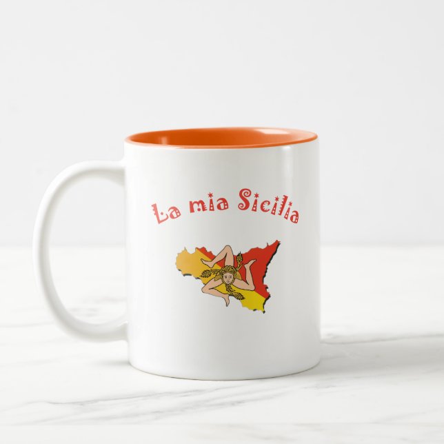 Taza Bicolor Mug LA MIA SICILIA (Izquierda)