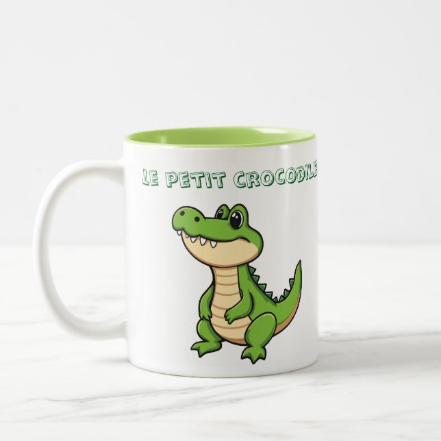 Taza Bicolor Mug Le Petit crocodile  (Izquierda)
