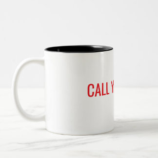 Taza Bicolor Mug - Llama a tu mamá