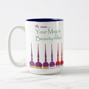Taza Bicolor Mug lleno de belleza de peluquería