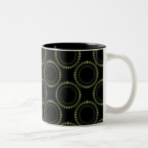 Taza Bicolor Mug lujurio y pulido, verde