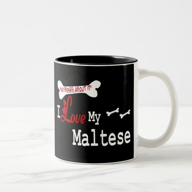 Taza Bicolor Mug maltés (me encanta) (Derecha)