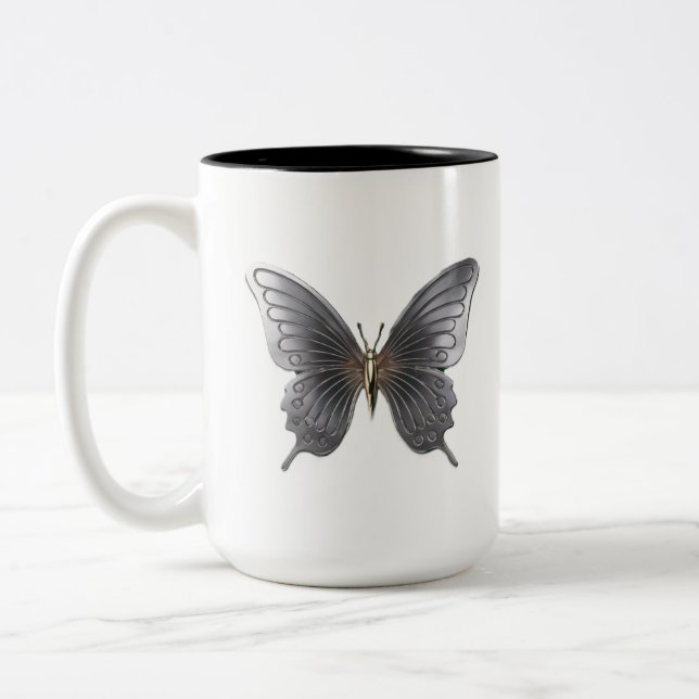 Taza Bicolor Mug - Mariposa (Izquierda)