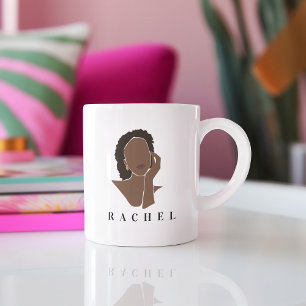 Taza Bicolor Mug Minimalista moderna femenina