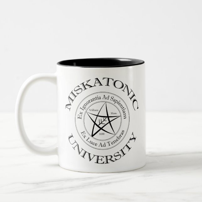 Taza Bicolor Mug Miskatonic (Izquierda)