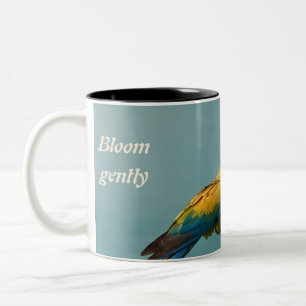 Taza Bicolor Mug Morning Garden Aves Café cerámico