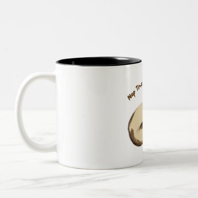 Taza Bicolor mug nap time is the best time (Izquierda)